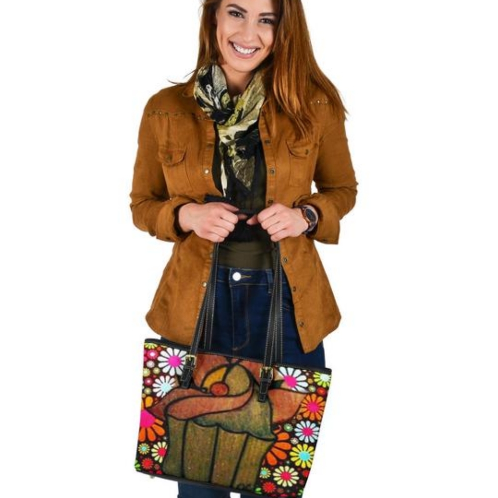 OC Small Leather Tote Bag